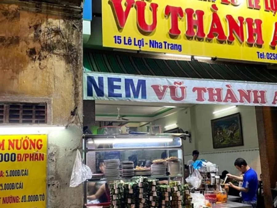 Quán nem nướng Vũ Thành An ở Nha Trang