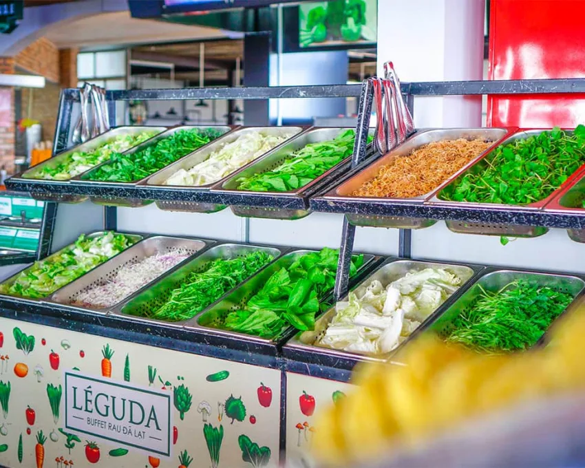 Buffet Rau Đà Lạt - Đặc Sản Ẩm Thực Du Lịch Đà Lạt Tươi Ngon